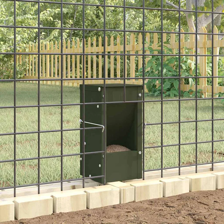 Distributeur pour lapins Vert olive 12,5 x 12,5 x 25 cm - 4