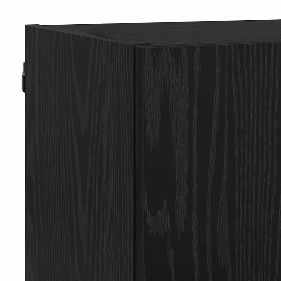 Unités murales TV avec LED 5 pcs Chêne noir 40,5 x 30 x 90 cm - 11