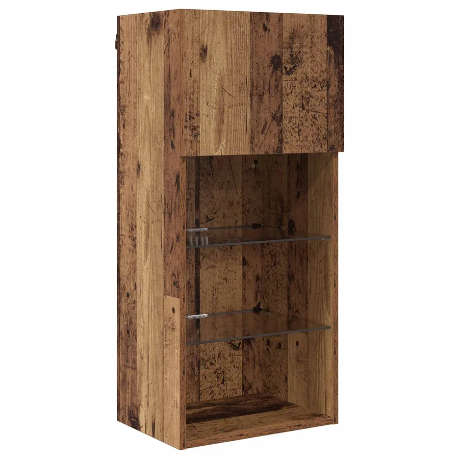 Meubles TV muraux 6 pcs Chêne noir Bois d'ingénierie - 6