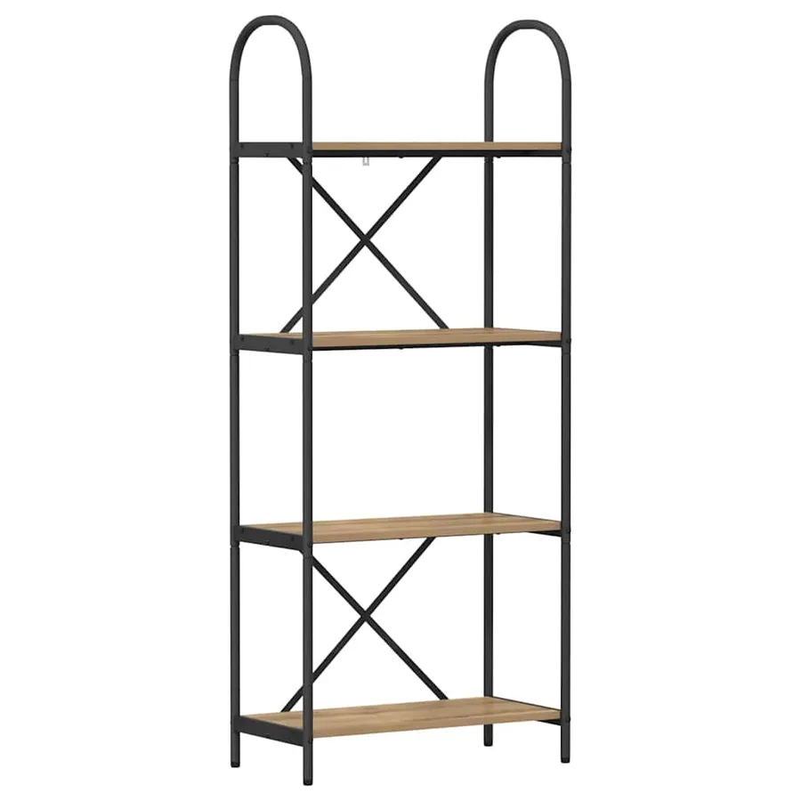 Étagère 4 niveaux 60 x 30 x 146 cm Bois d'ingénierie - 2