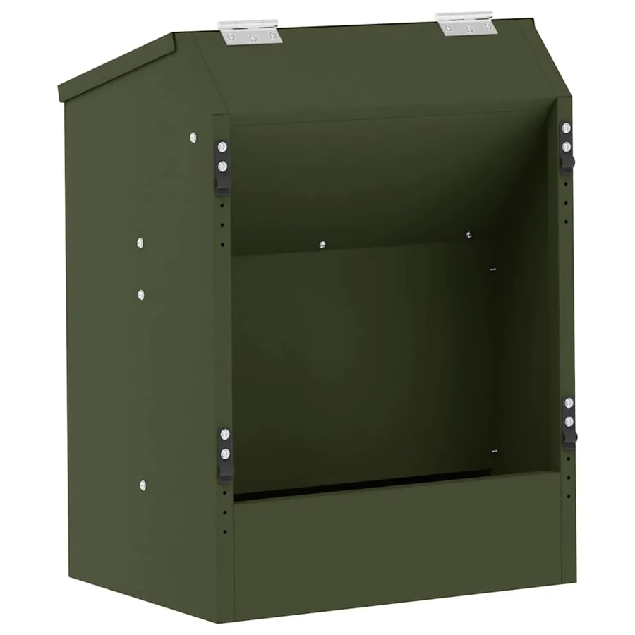 Distributeur pour lapins Vert olive 64.5 x 25.5 x 45.5 cm - 2