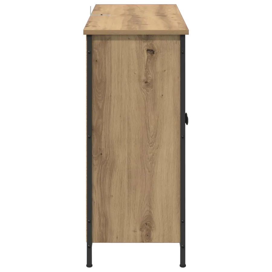 Buffet Chêne artisanal 100 x 33 x 75 cm Bois d'ingénierie - 7