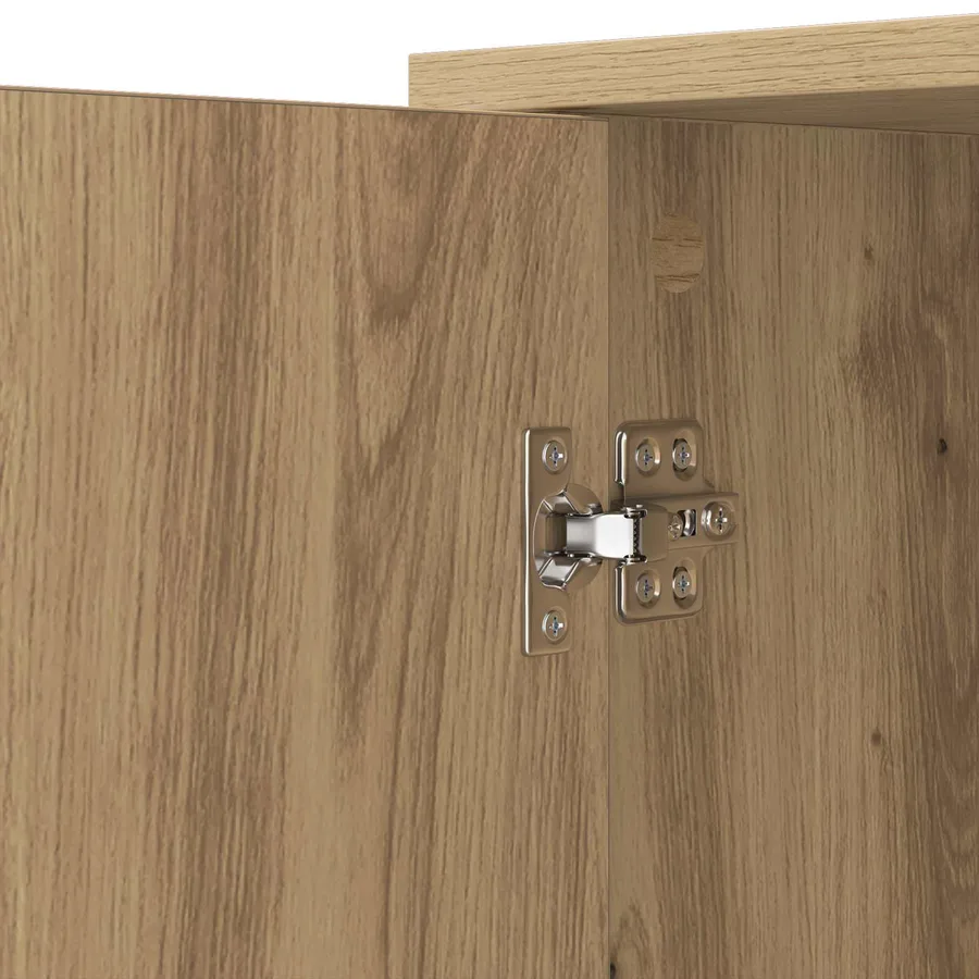 Buffet Chêne artisanal 100 x 33 x 75 cm Bois d'ingénierie - 9