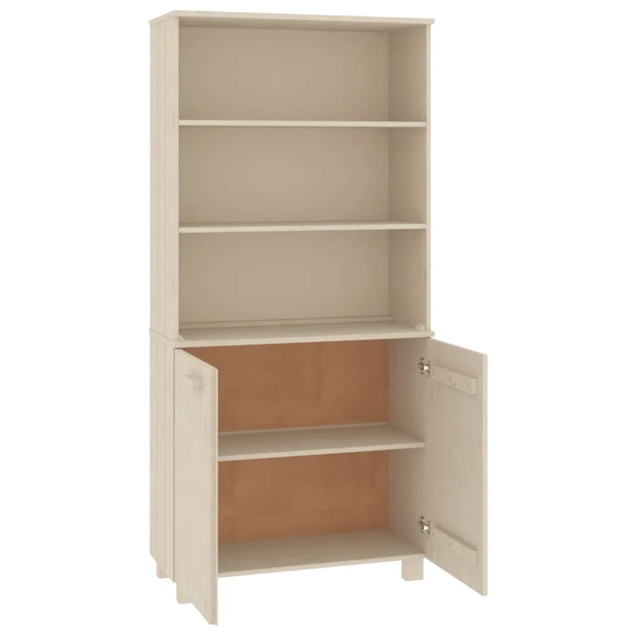 Buffet HAMAR Bois massif de pin Marron miel - 5