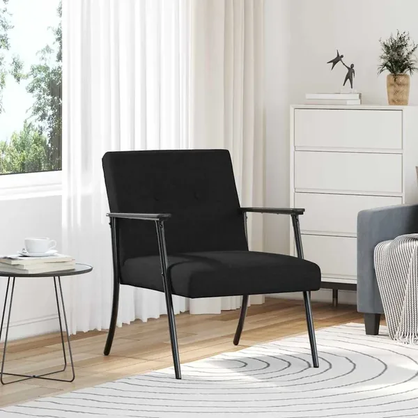 fauteuil Noir tissu