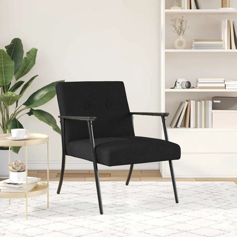 fauteuil Noir tissu - 3