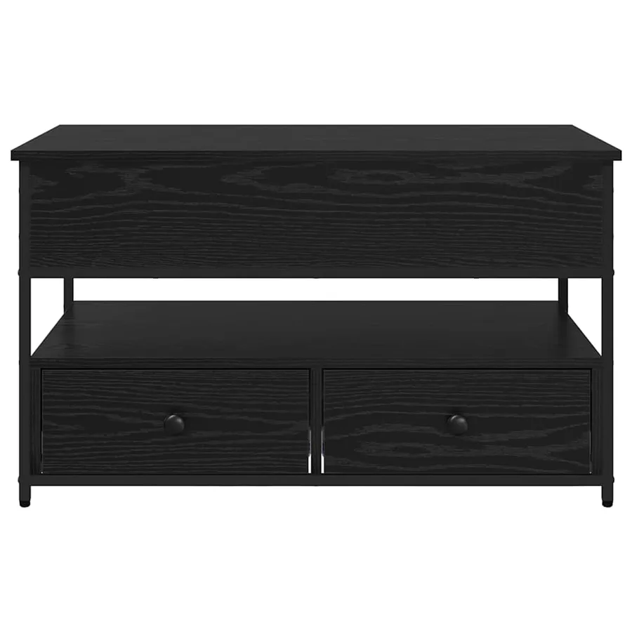 Table basse Chêne noir 85 x 50 x 50 cm Bois d'ingénierie - 6