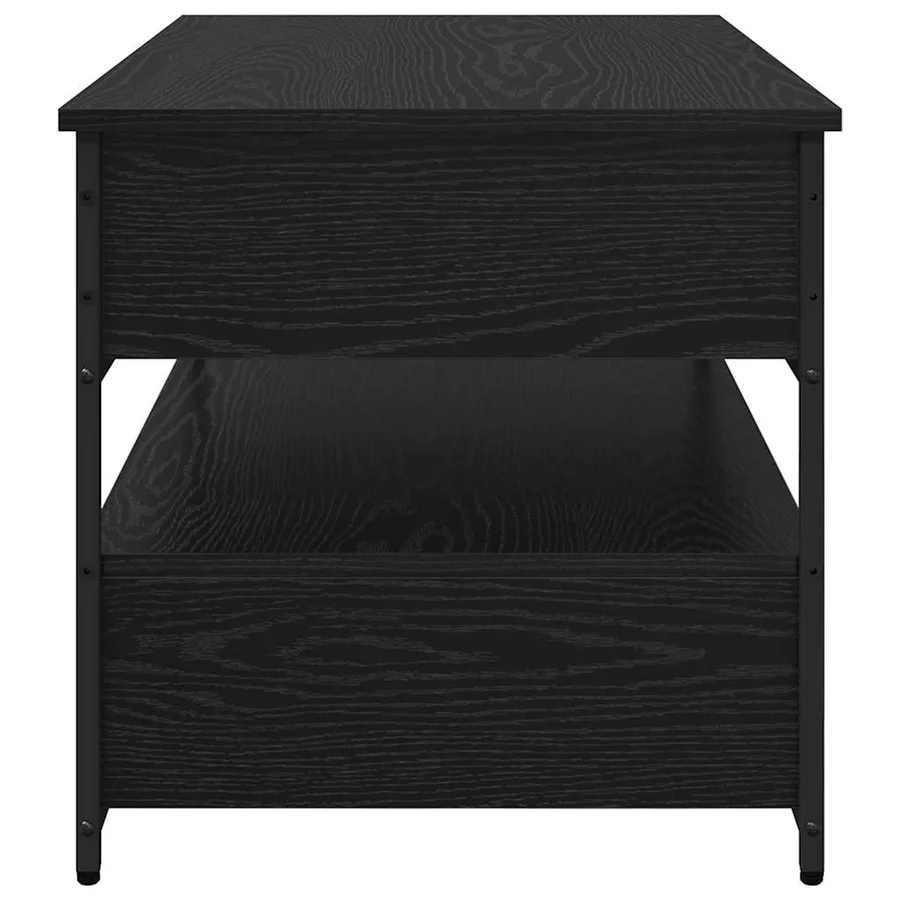 Table basse Chêne noir 85 x 50 x 50 cm Bois d'ingénierie - 7