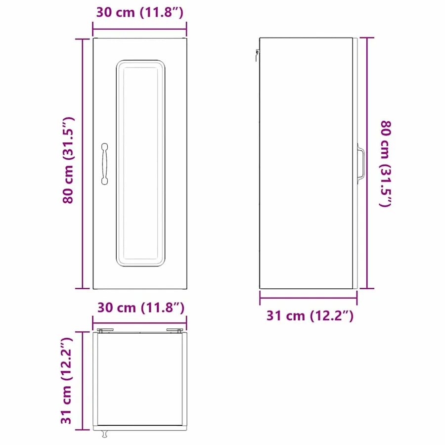 Panneau de lave-vaisselle Kalmar 2 pcs Gris Sonoma - 14