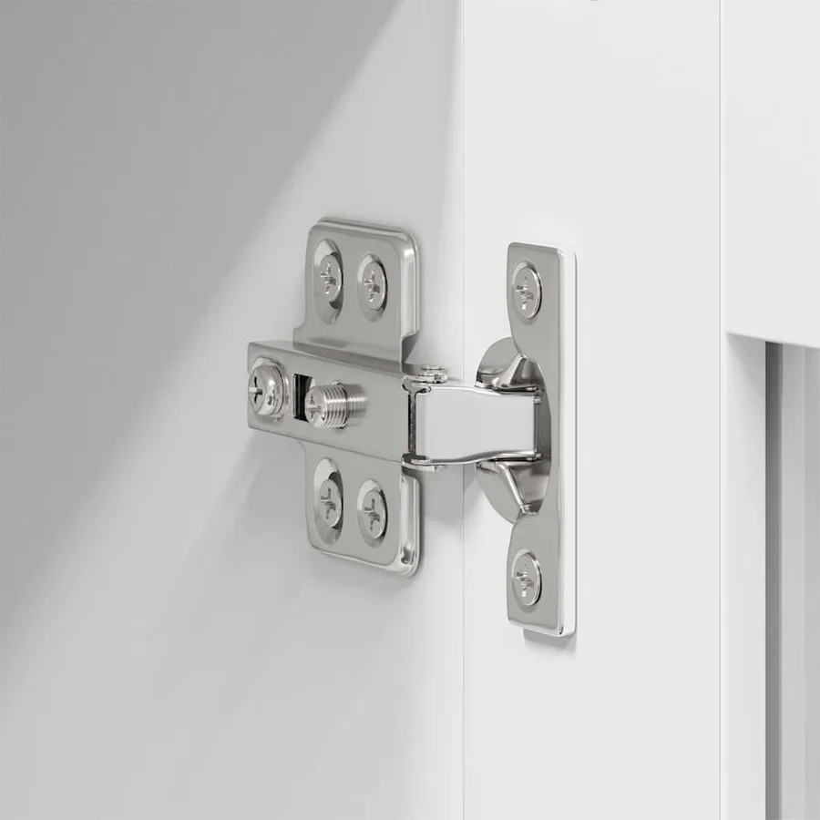 Armoire suspendue 2 pcs Blanc 40 x 31 x 80 cm Bois d'ingénierie - 8