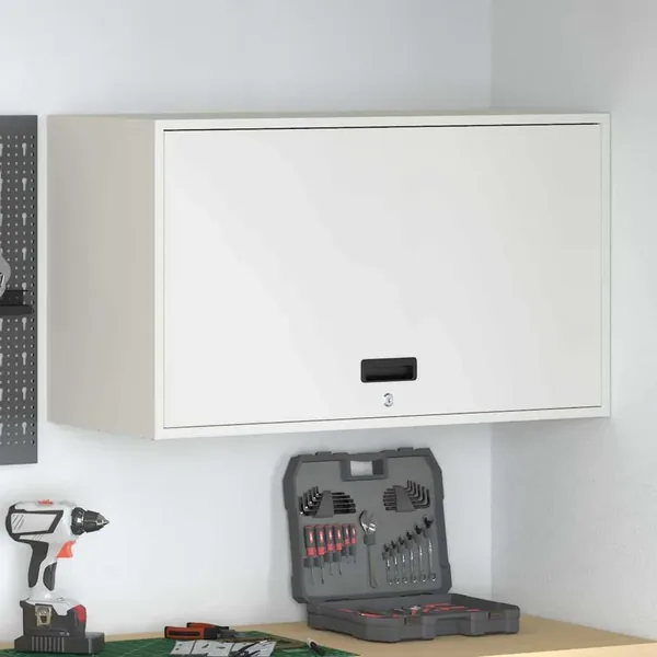 Armoire murale pour garage Blanc 90 x 40 x 53 cm