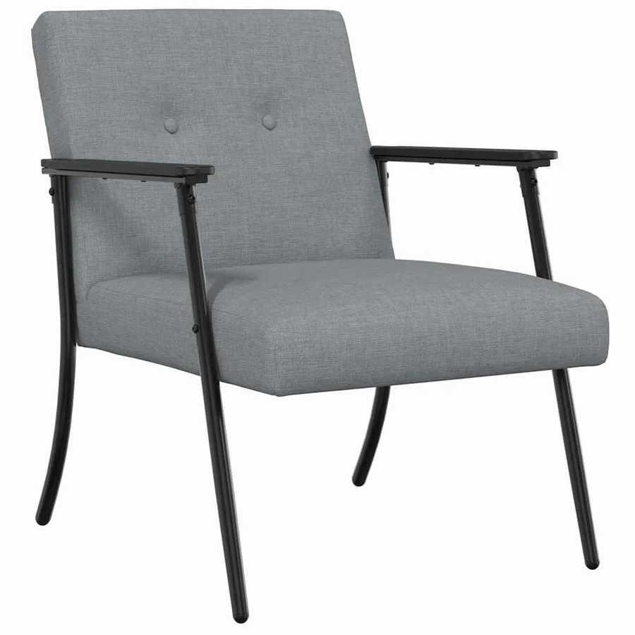fauteuil Gris clair tissu - 2