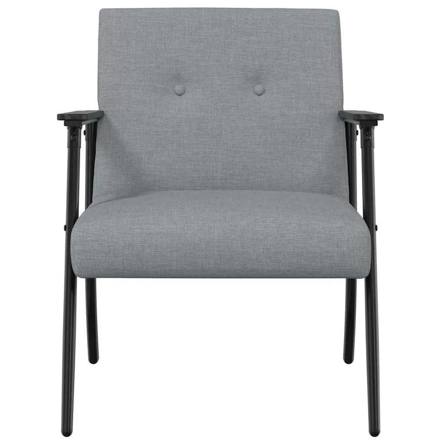 fauteuil Gris clair tissu - 4