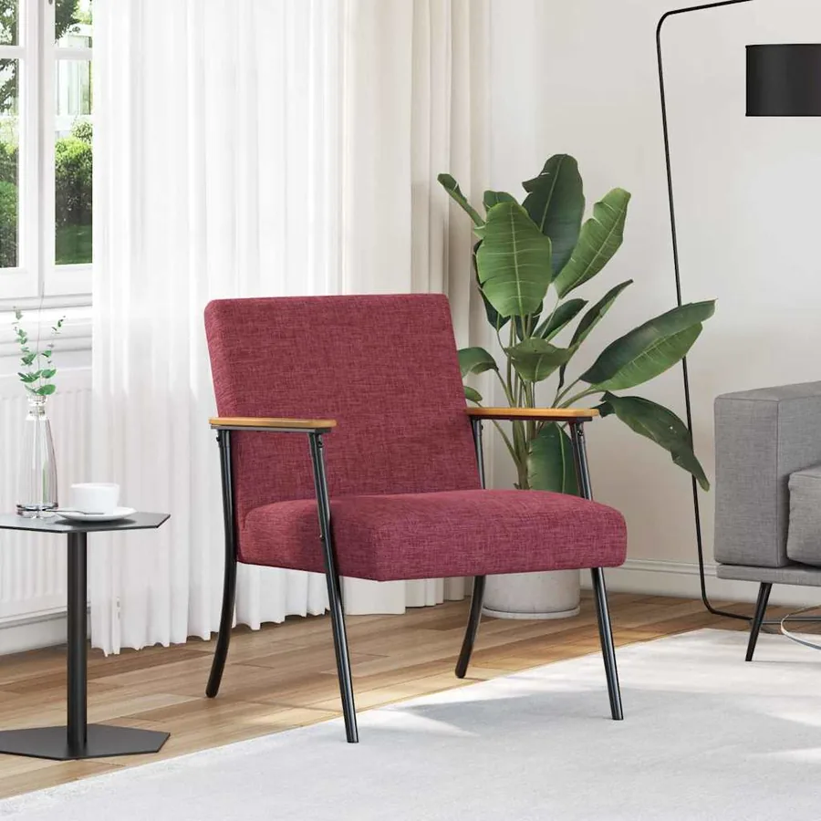 fauteuil Bordeaux tissu