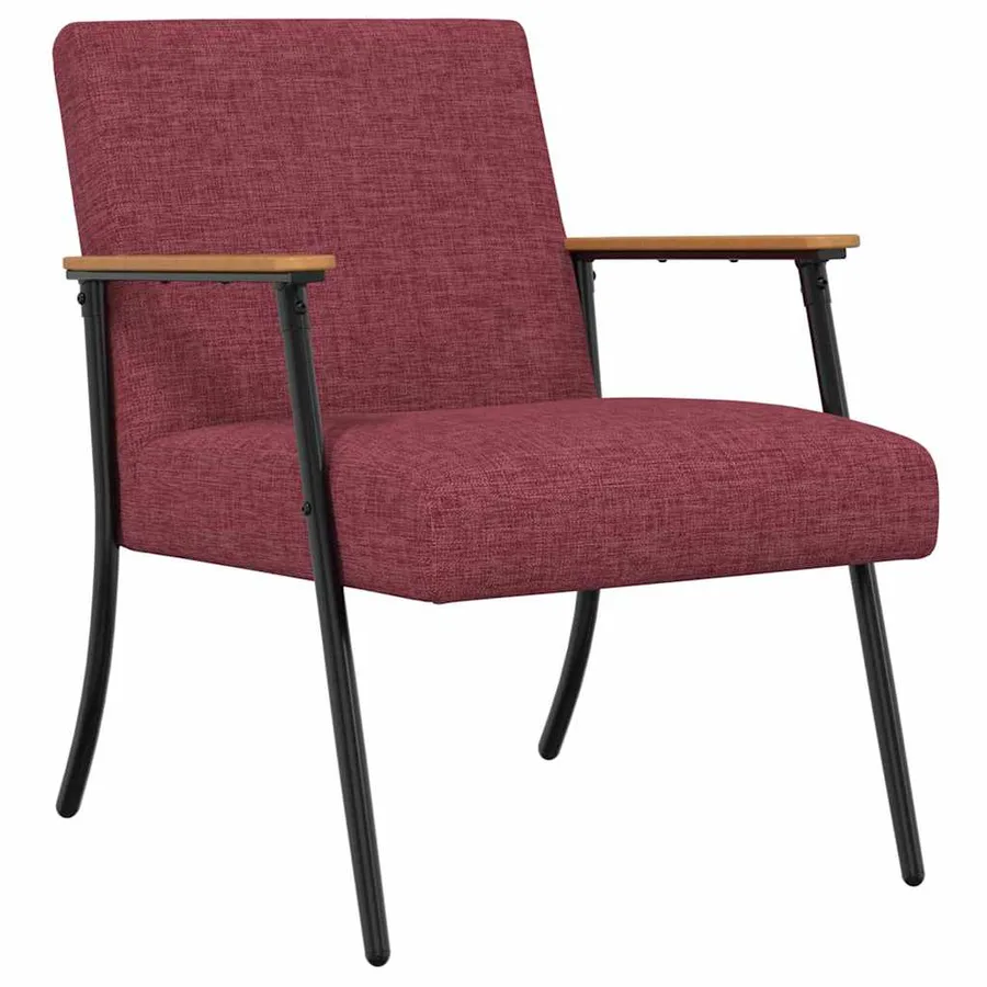 fauteuil Bordeaux tissu - 2