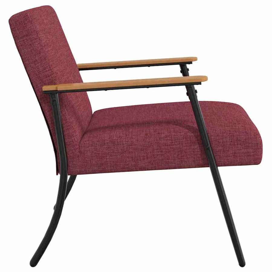 fauteuil Bordeaux tissu - 5