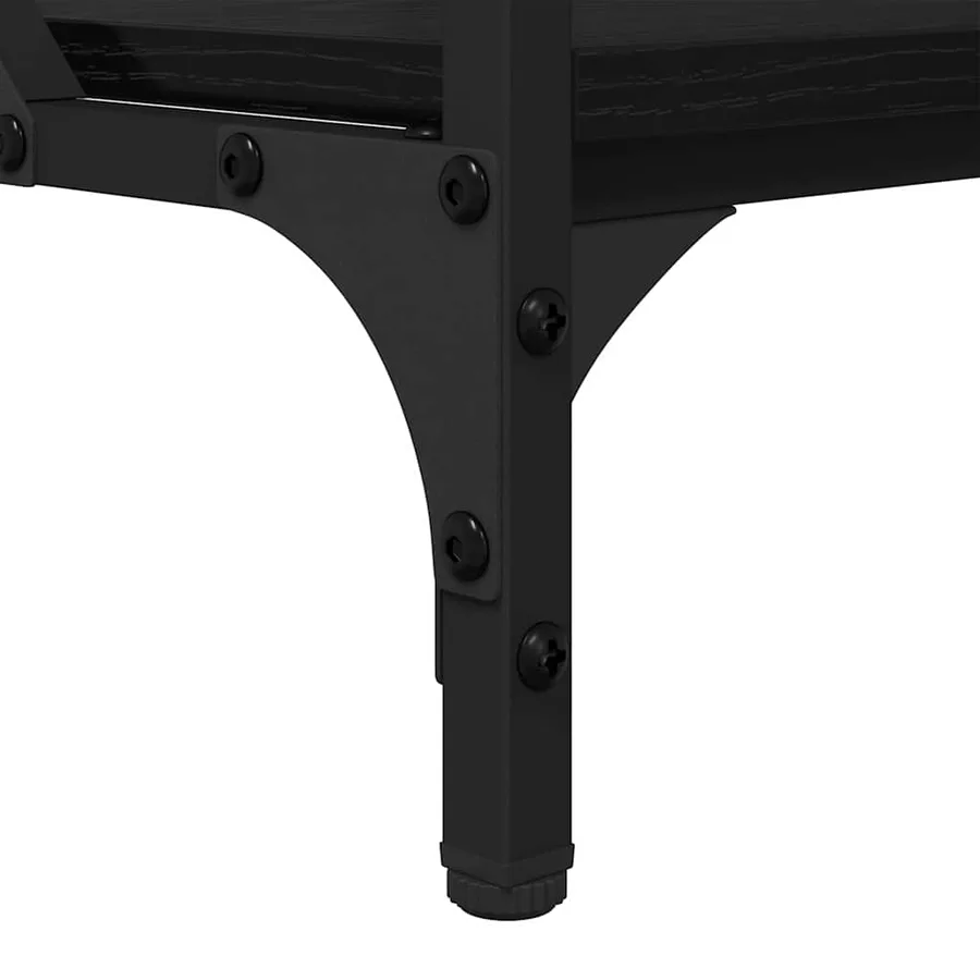 Table basse Chêne noir 100 x 50 x 50 cm Bois d'ingénierie - 9