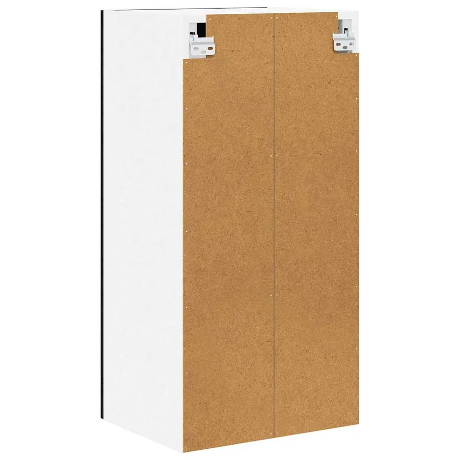 Armoire suspendue avec porte 2 pcs Chêne noir 40 x 31 x 80 cm - 9