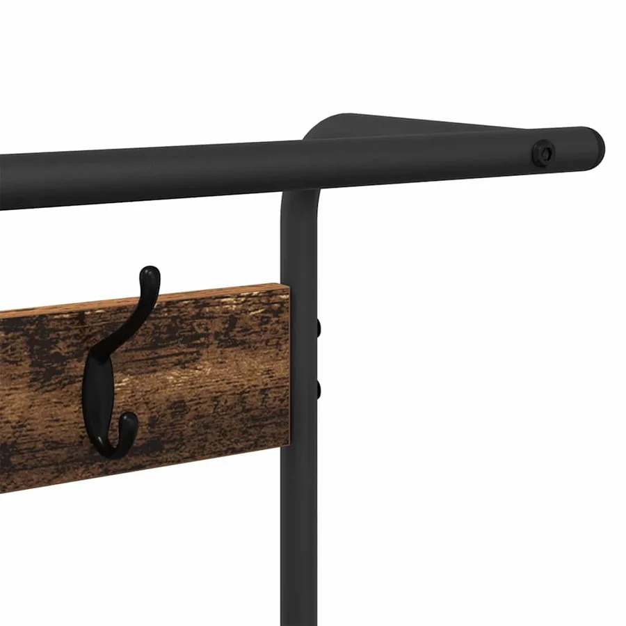 Porte-manteau Bois ancien 95 x 34 x 184 cm Bois d'ingénierie - 9