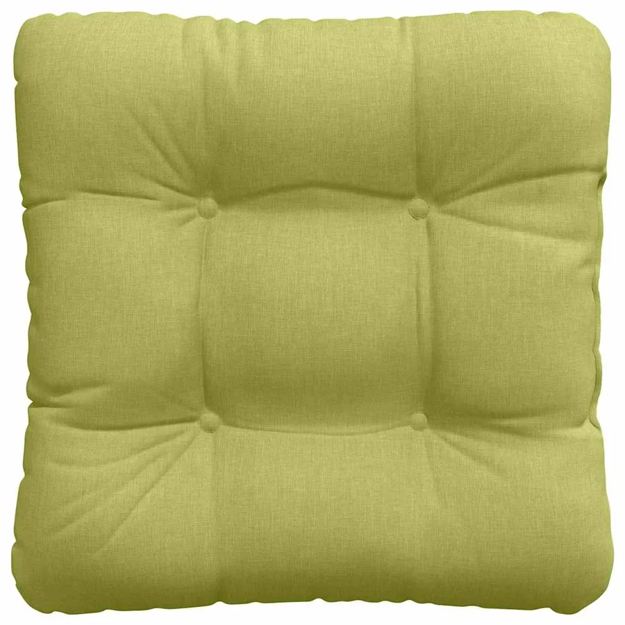 Coussins de siège 4 pcs Vert clair 45 x 45 x 12 cm tissu - 7