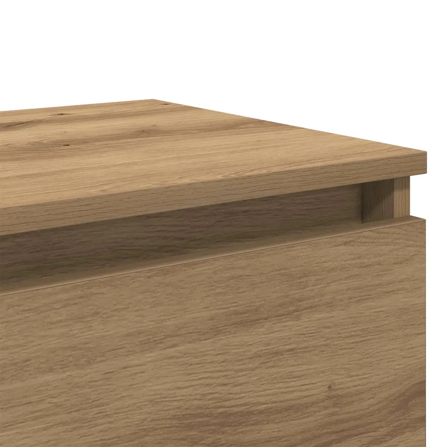 Cabinet de chevet 2 pc Chêne artisanal 40 x 35 x 50 cm - 11