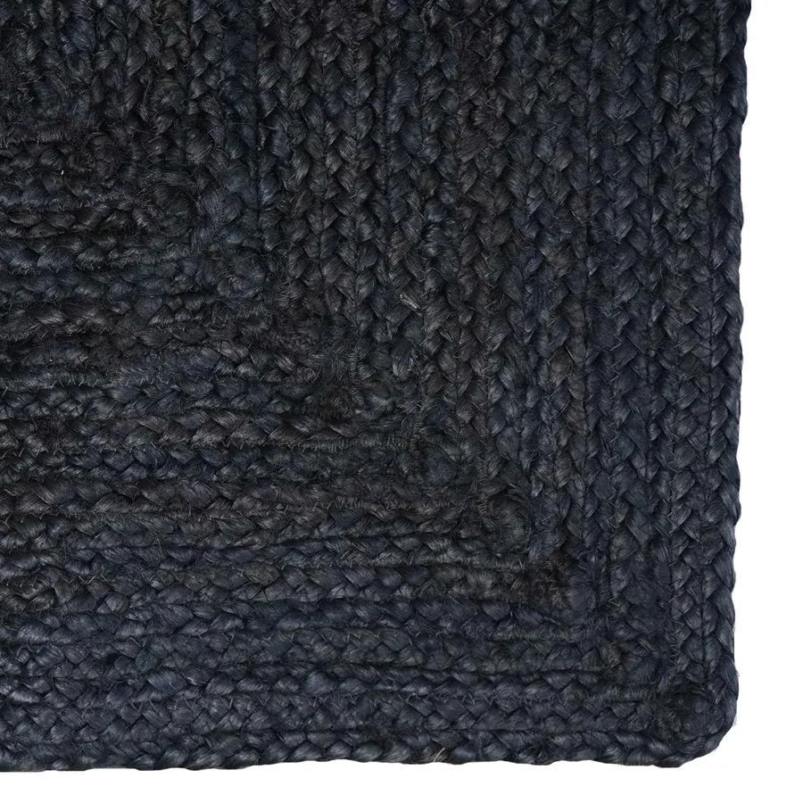 Tapis de surface Rectangulaire Gris foncé 100 x 200 cm Jute - 5
