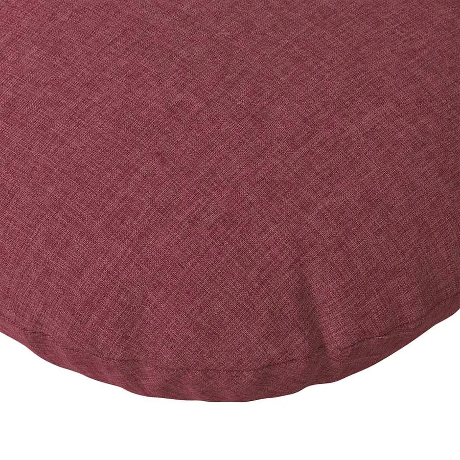 Coussins de siège 2 pcs Bordeaux Ø30 x 13 cm tissu - 7