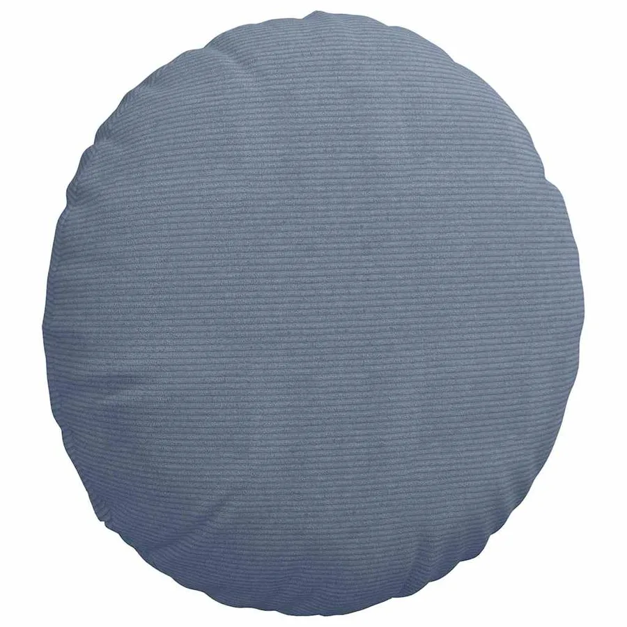 Coussins de siège 2 pcs Bleu Ø60 x 21 cm - 5