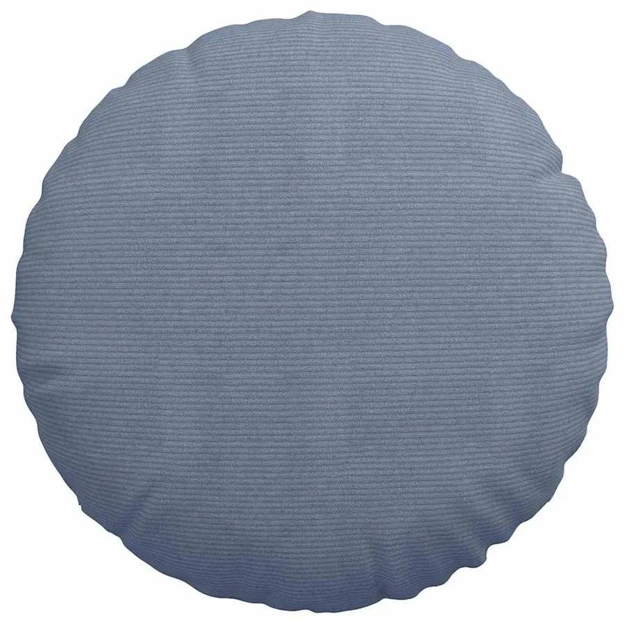 Coussins de siège 2 pcs Bleu Ø60 x 21 cm - 6