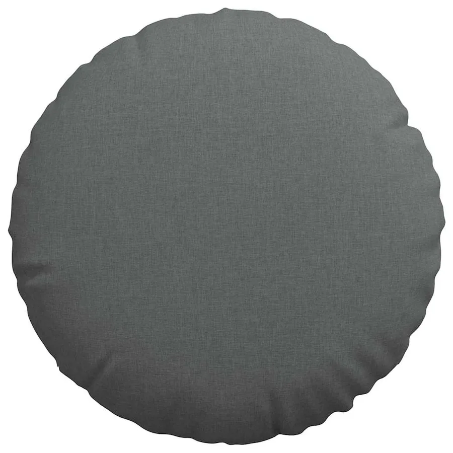 Coussins de siège 2 pcs Gris foncé Ø80 x 29 cm tissu - 6