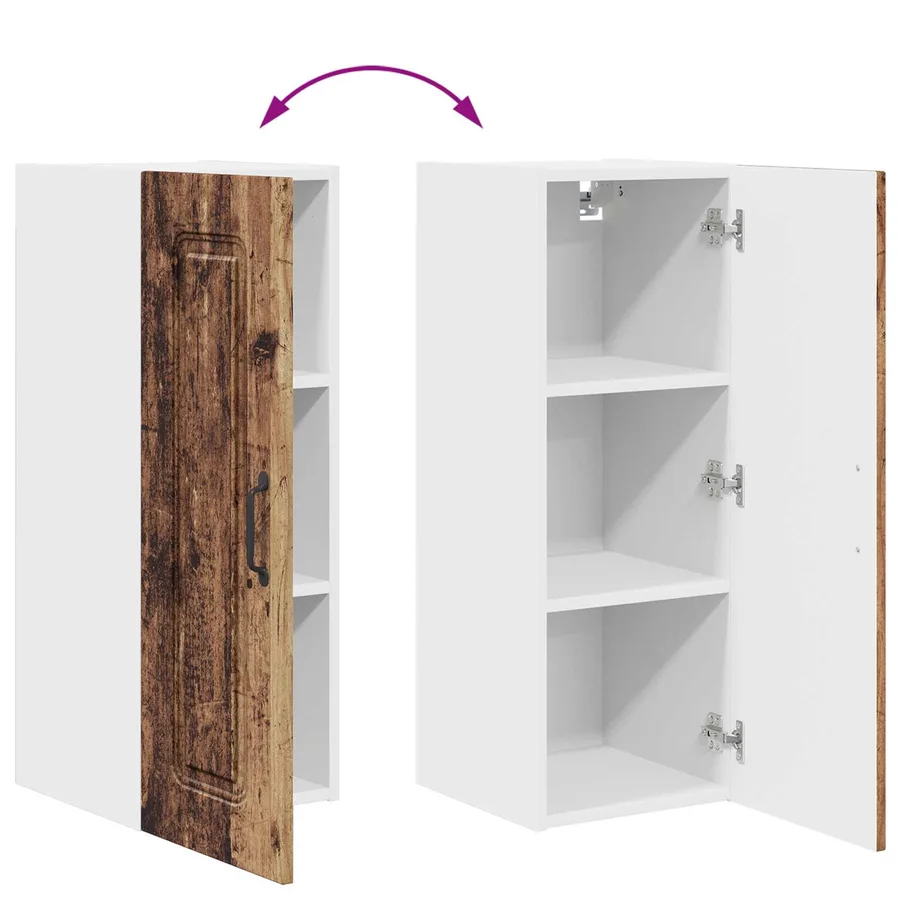 Panneau de lave-vaisselle Kalmar 2 pcs Bois ancien - 8