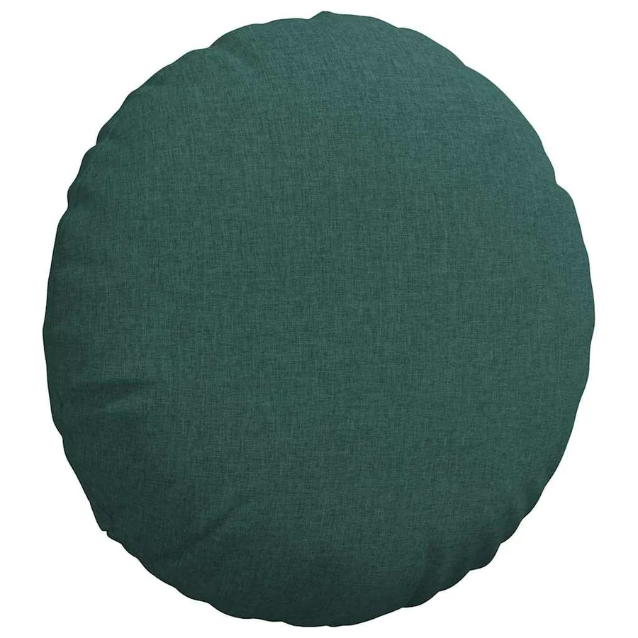 Coussins de siège 2 pcs Vert foncé Ø50 x 19 cm tissu - 5