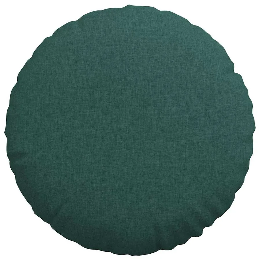 Coussins de siège 2 pcs Vert foncé Ø50 x 19 cm tissu - 6