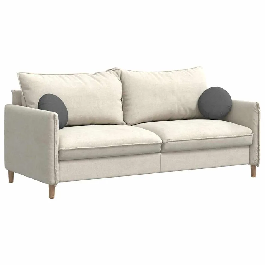 Coussins de siège 2 pcs Gris foncé Ø30 x 13 cm tissu - 3