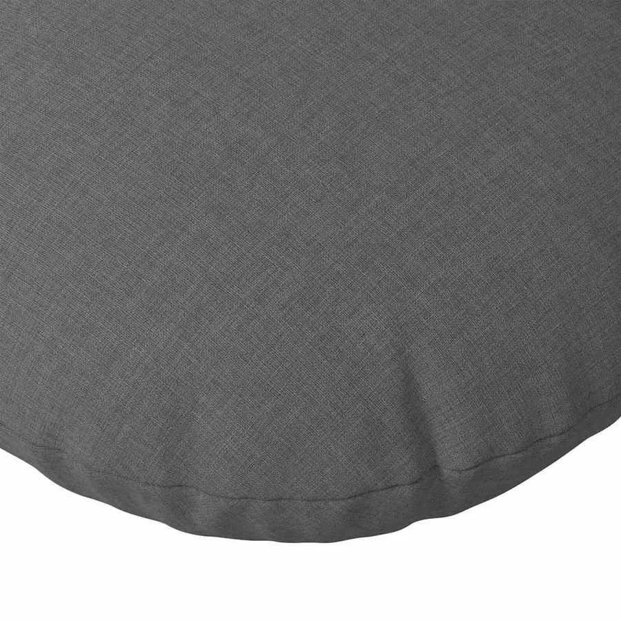 Coussins de siège 2 pcs Gris foncé Ø30 x 13 cm tissu - 7