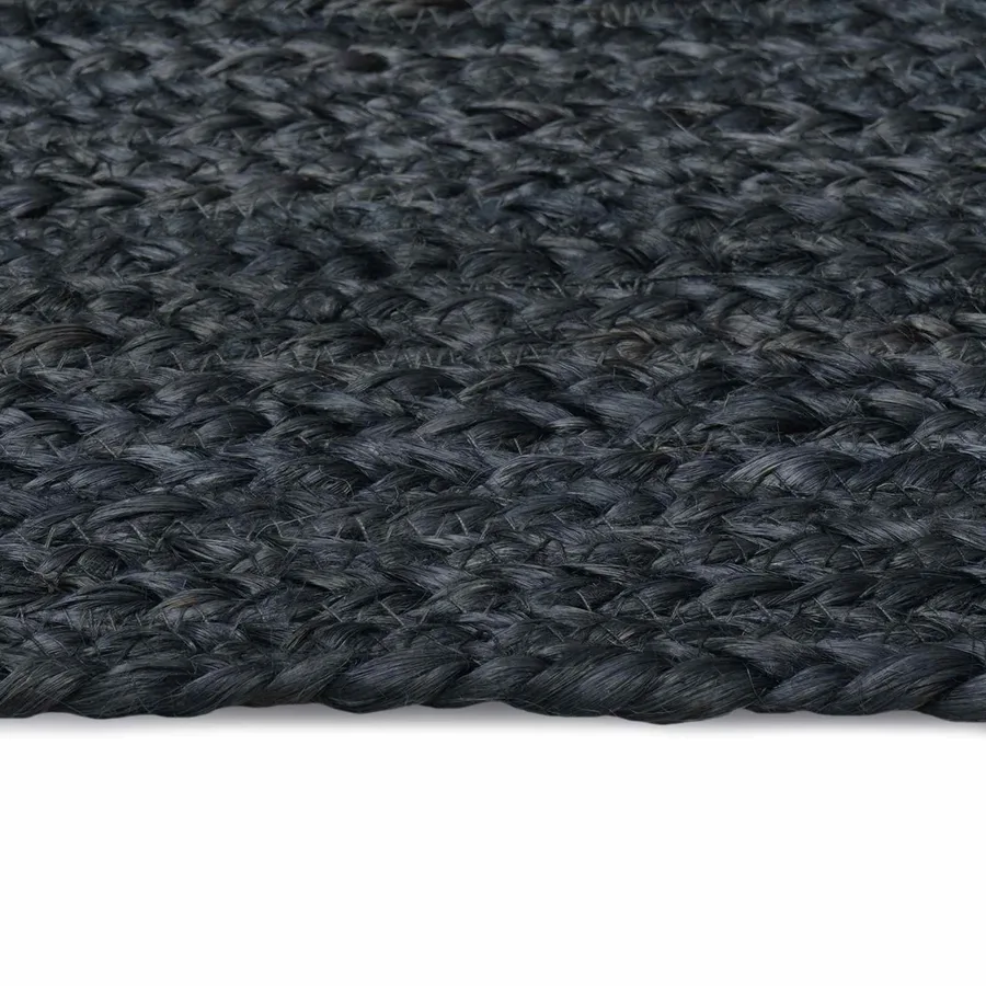 Tapis de surface Rectangulaire Gris foncé 80 x 150 cm Jute - 3