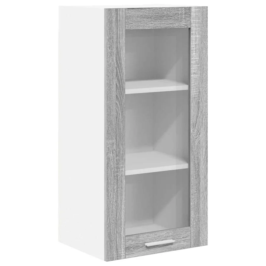 Armoire suspendue Gris Sonoma 40 x 31 x 80 cm Bois d'ingénierie - 2