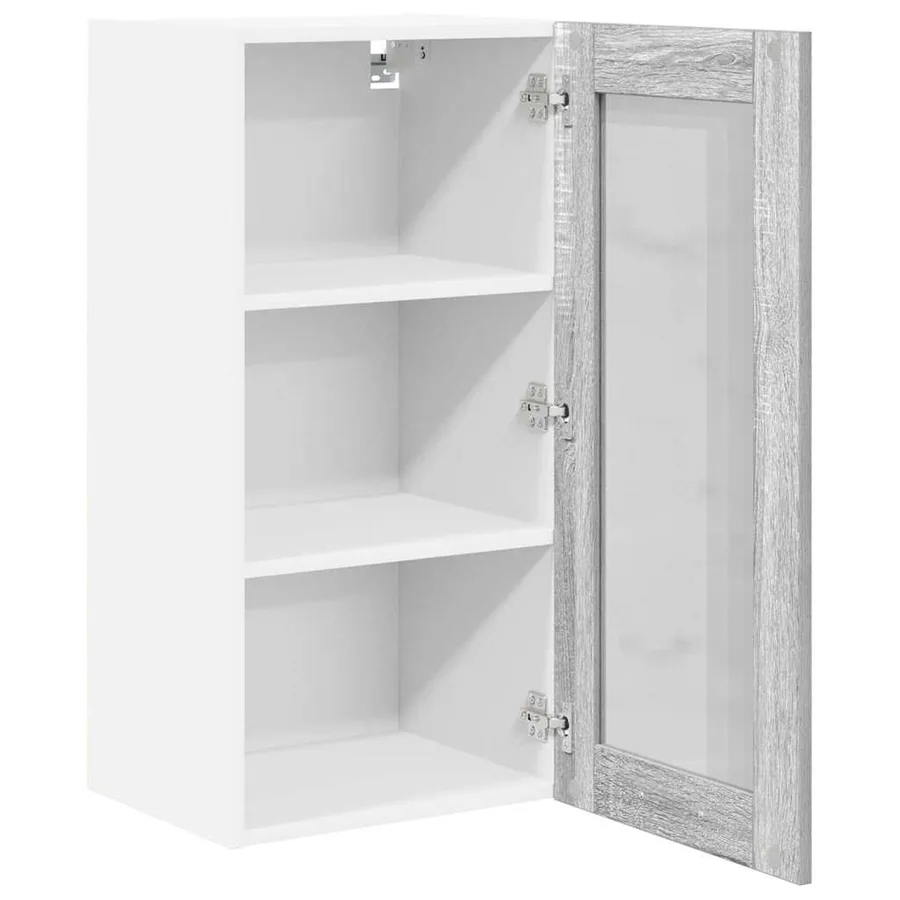 Armoire suspendue Gris Sonoma 40 x 31 x 80 cm Bois d'ingénierie - 5