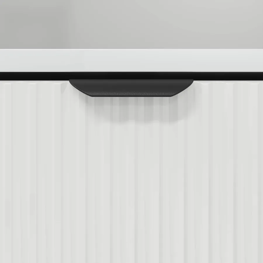 Cabinet de chevet 2 pcs Blanc brillant 49 x 36 x 61 cm - 9