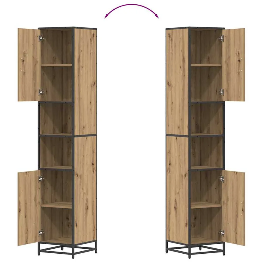 Ensemble de mobilier de salle de bain 3 pc Chêne artisanal - 16