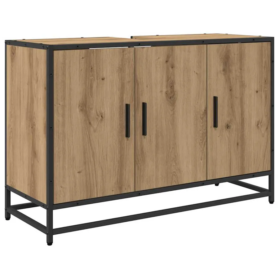 Ensemble de mobilier de salle de bain 3 pc Chêne artisanal - 6