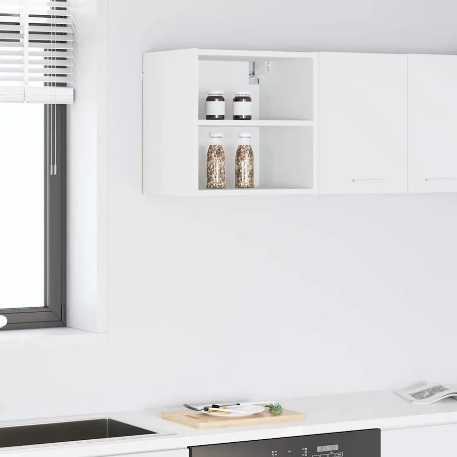 Armoire suspendue Blanc 40 x 29,5 x 40 cm Bois d'ingénierie