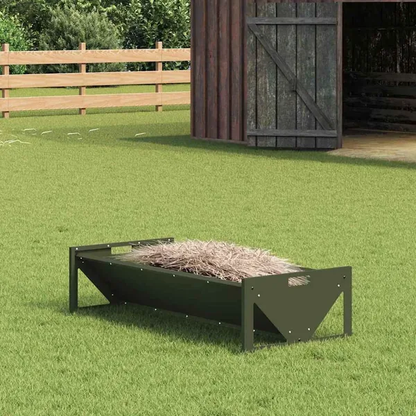 Trough d'alimentation pour le bétail Vert olive