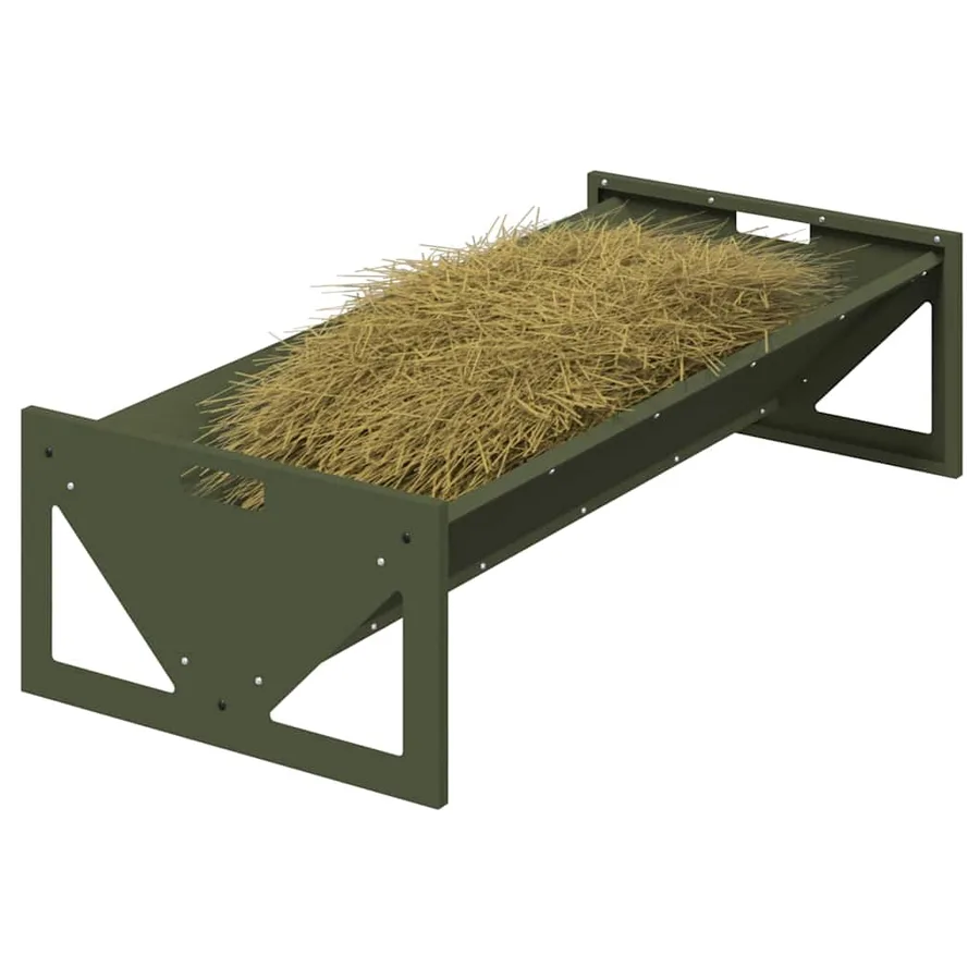 Trough d'alimentation pour le bétail Vert olive - 3