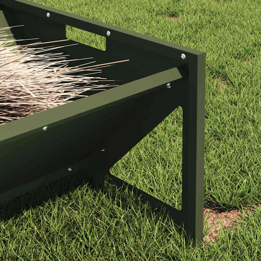 Trough d'alimentation pour le bétail Vert olive - 4