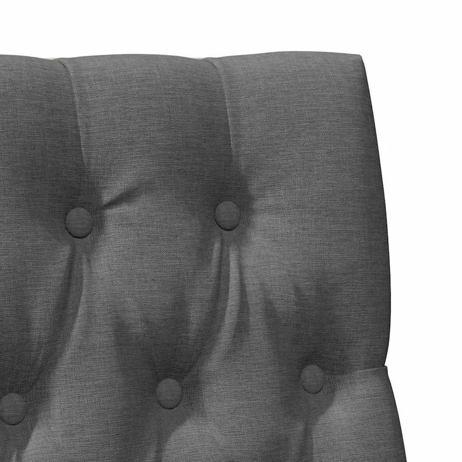 Tête de lit capitonnée Gris foncé 90 cm Pin massif - 7