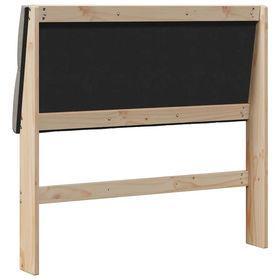 Tête de lit capitonnée Taupe 100 cm Pin massif - 6