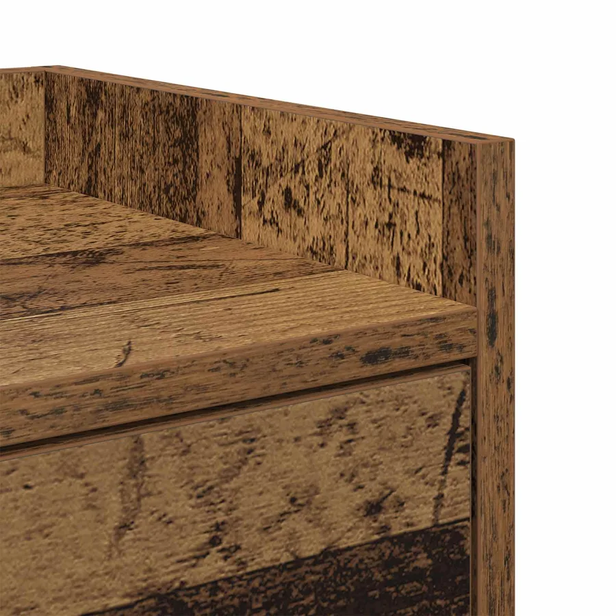 Table de chevet avec tiroir 2 pcs Bois ancien 40 x 29 x 60 cm - 8