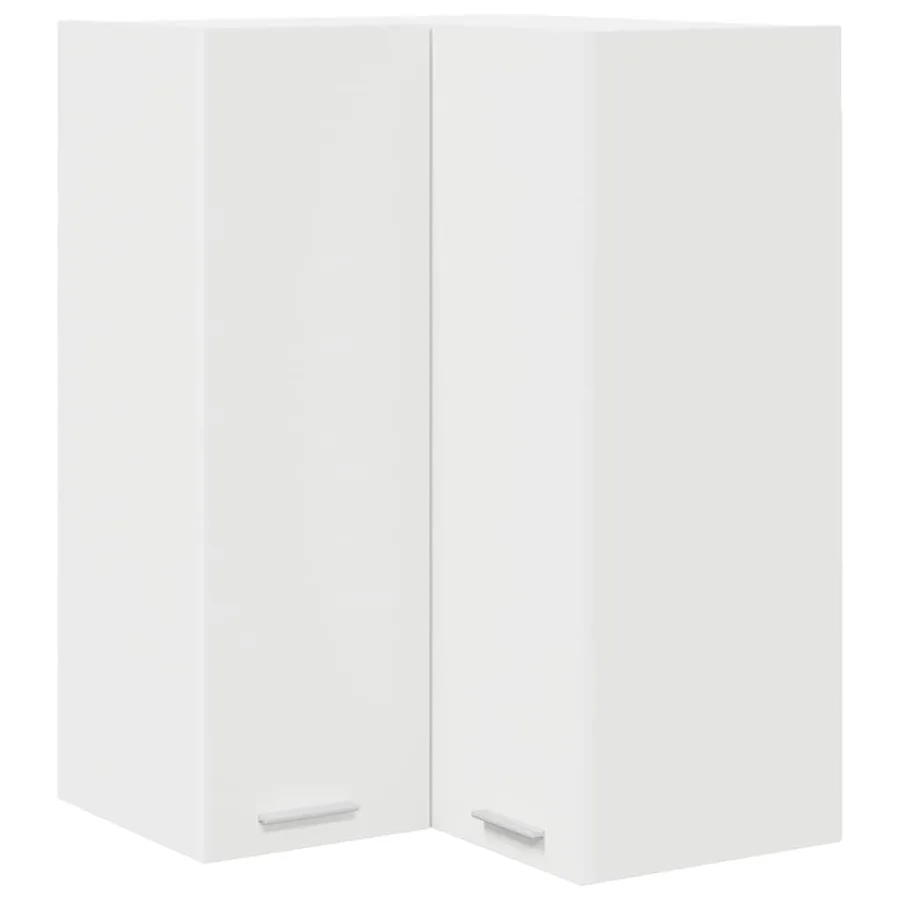 Armoire suspendue Blanc 57 x 57 x 80 cm Bois d'ingénierie - 2