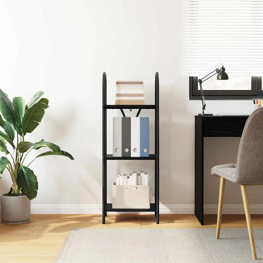 Étagère Chêne noir 40 x 30 x 109 cm Bois d'ingénierie - 4